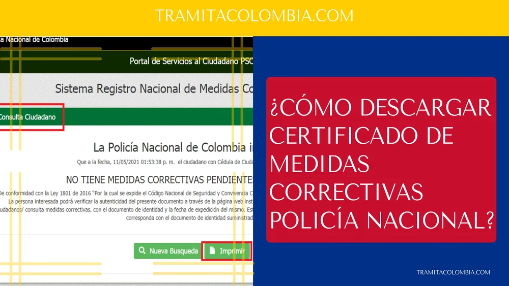 ¿Cuáles son las medidas correctivas aplicadas por la Policía en Colombia?